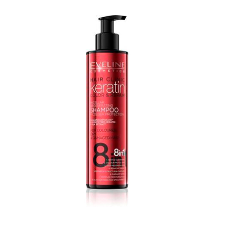 شامپو کراتین 8 کاره اولاین Eveline Keratin Sahmpoo
