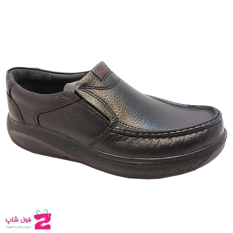 کفش طبی راحتی مردانه چرم طبیعی تبریز کد 2709