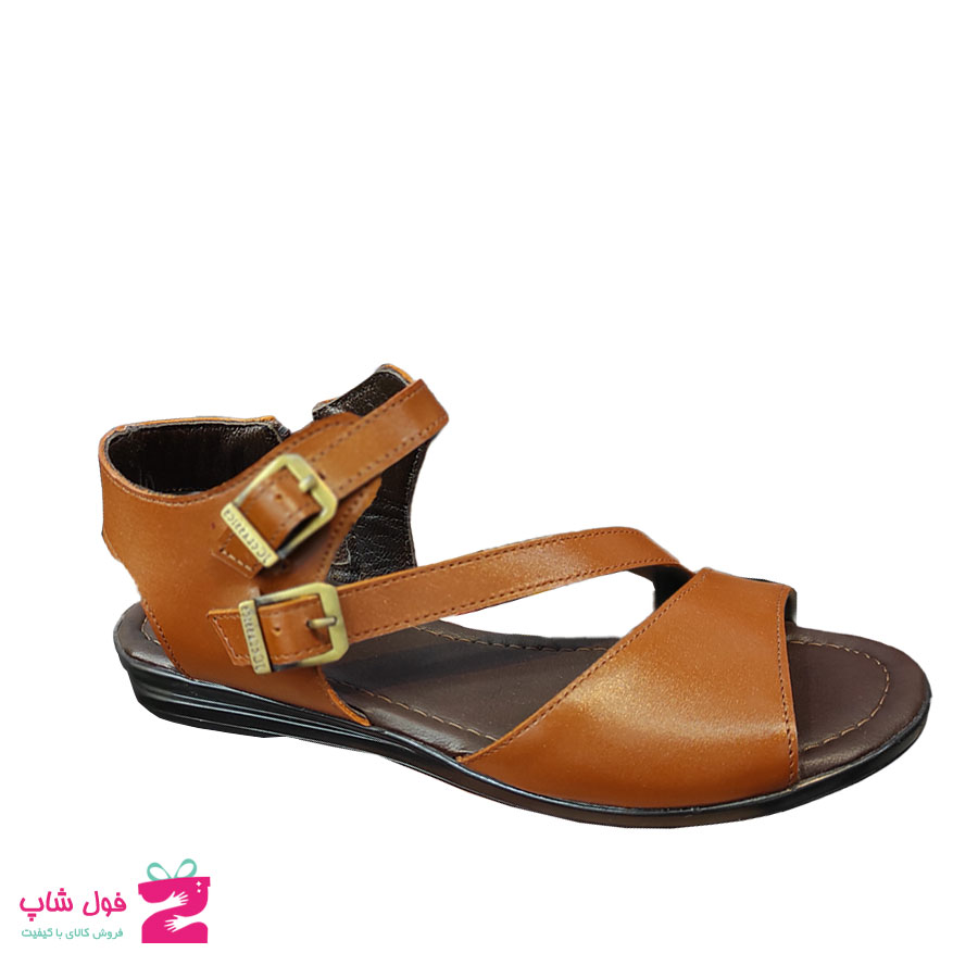 صندل تابستانی زنانه چرم طبیعی تبریز کد 1693