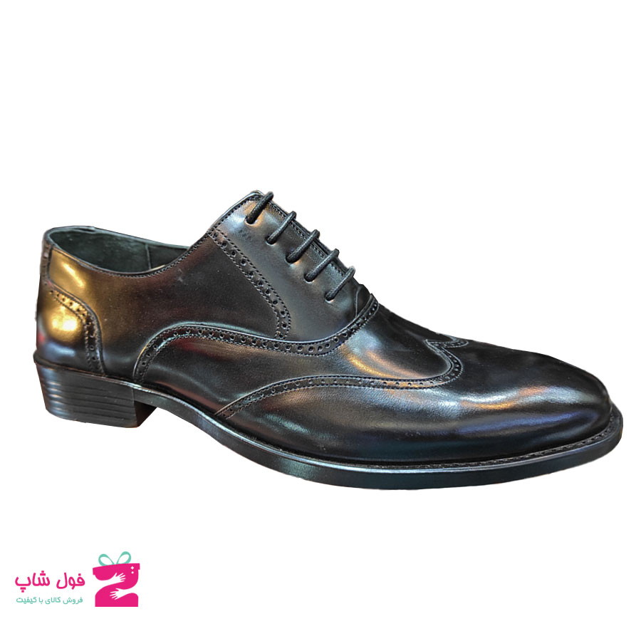 کفش مردانه مجلسی  چرم طبیعی گاوی  تبریز کد1564