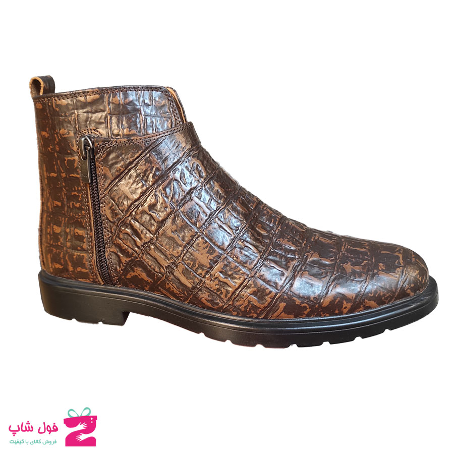 نیم بوت مردانه مجلسی چرم طبیعی  تبریز کد 2258