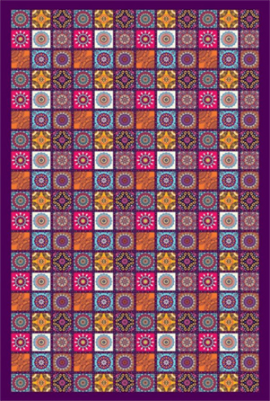  روفرشی مخمل دورکش کد 2014