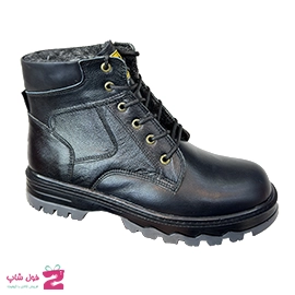 نیم بوت اسپرت مردانه چرم طبیعی خزدار کد 3400