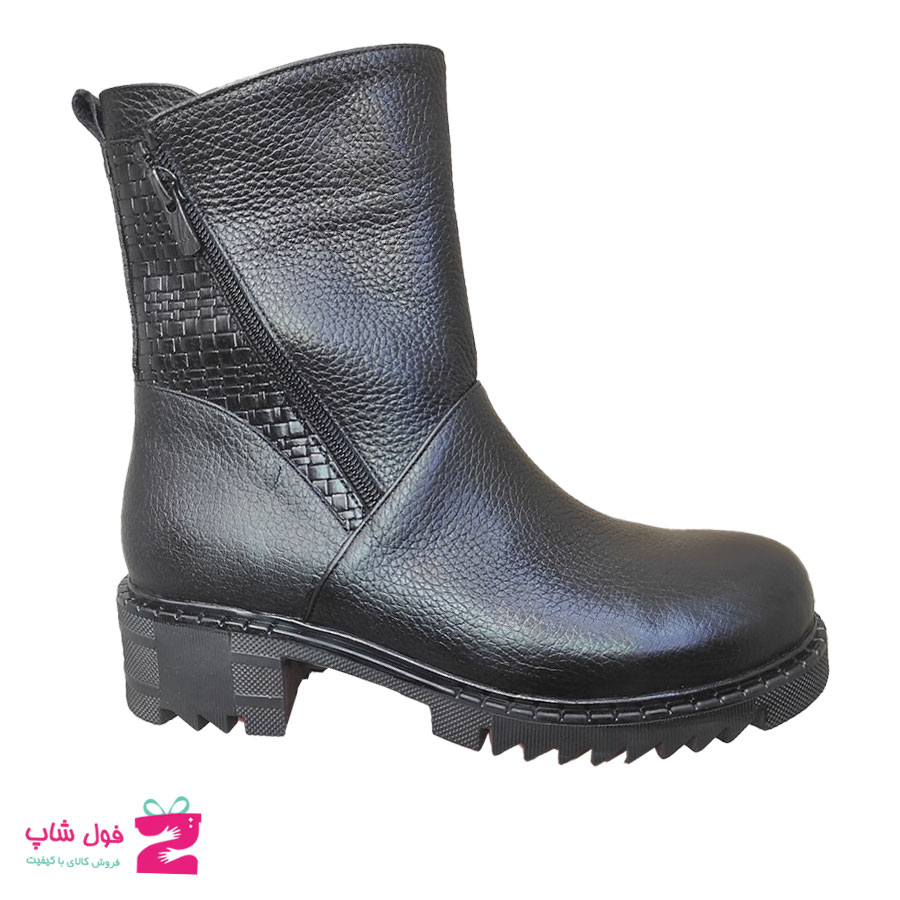 نیم بوت  زنانه چرم  طبیعی تبریز کد 2096