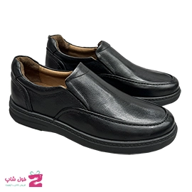 کفش مردانه طبی با پد کپسولی خارپاشنه چرم طبیعی تبریز کد3343