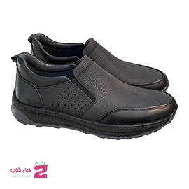 کفش طبی مردانه چرم طبیعی گلد تبریز کد 3380