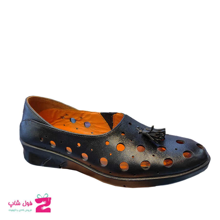 کفش تابستانی زنانه چرم طبیعی  گاوی  تبریز کد 1643