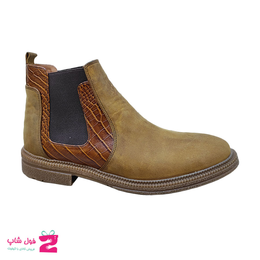 نیم بوت مردانه مجلسی چرم طبیعی  تبریز کد  2060