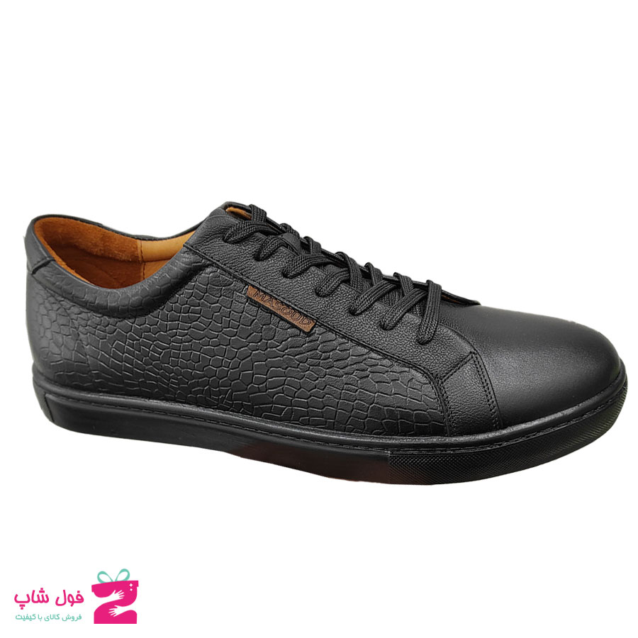 کفش اسپرت مردانه  بزرگ پا چرم تبریز  کد 2198