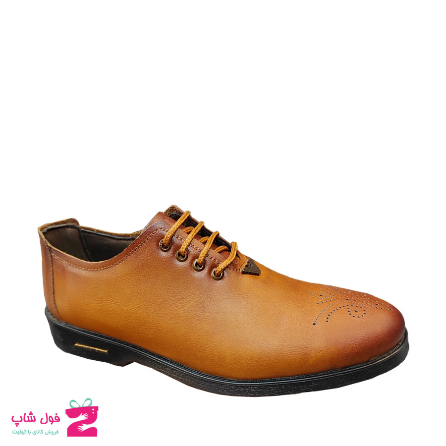 کفش مردانه مجلسی  چرم طبیعی گاوی  تبریز کد 1752