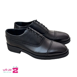 کفش مردانه مجلسی  مدل برت چرم طبیعی گاوی کد 3422