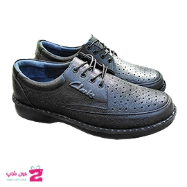 کفش تابستانی  طبی راحتی مردانه چرم طبیعی تبریز کد 3433