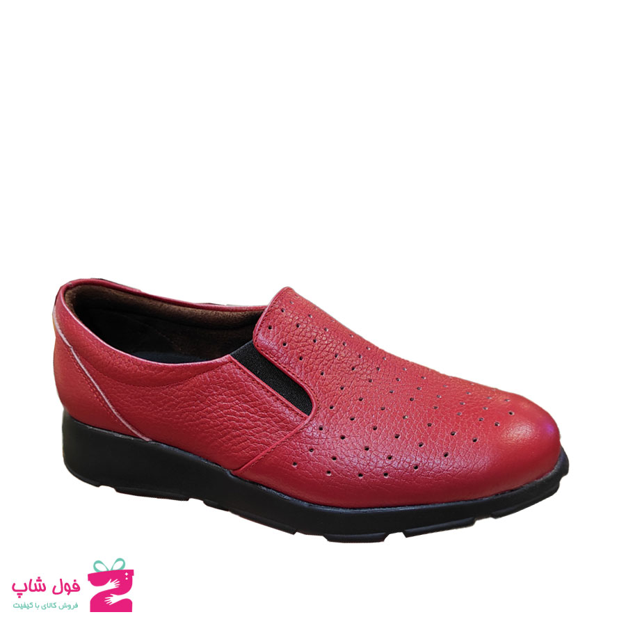 کفش طبی تابستانی زنانه چرم طبیعی  گاوی  تبریز کد 1732