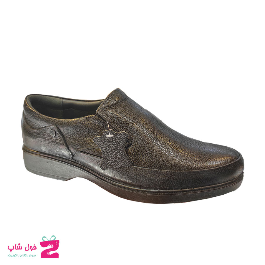 کفش طبی راحتی مردانه چرم طبیعی تبریز کد 1761