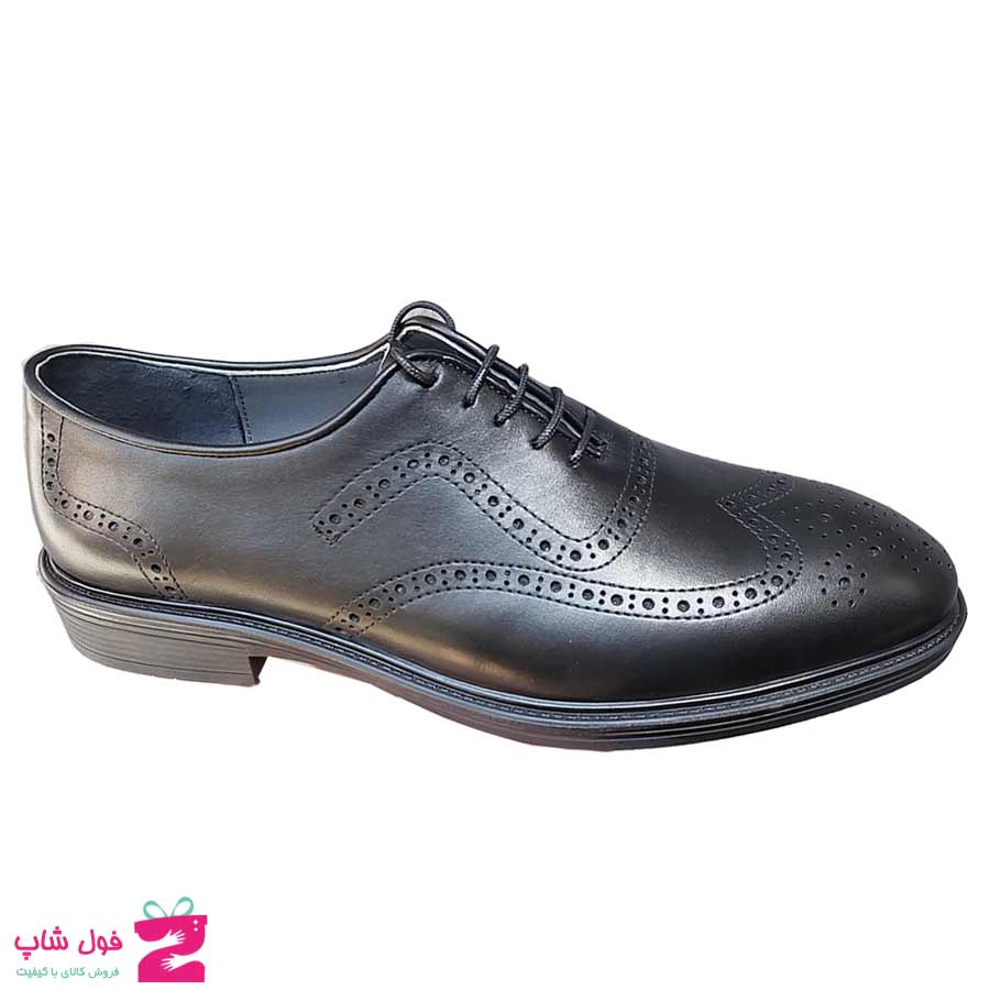 کفش مجلسی  مردانه چرم طبیعی گاوی کد 2949
