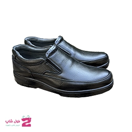 کفش راحتی اداری مردانه بنددار چرم طبیعی تبریز کد 3386