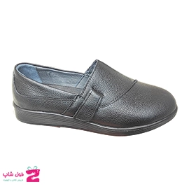 کفش طبی راحتی اداری  زنانه رویه چسبی چرم طبیعی  تبریز کد 3416