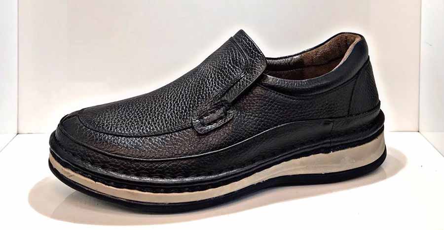 کفش طبی راحتی مردانه چرم طبیعی تبریز کد510