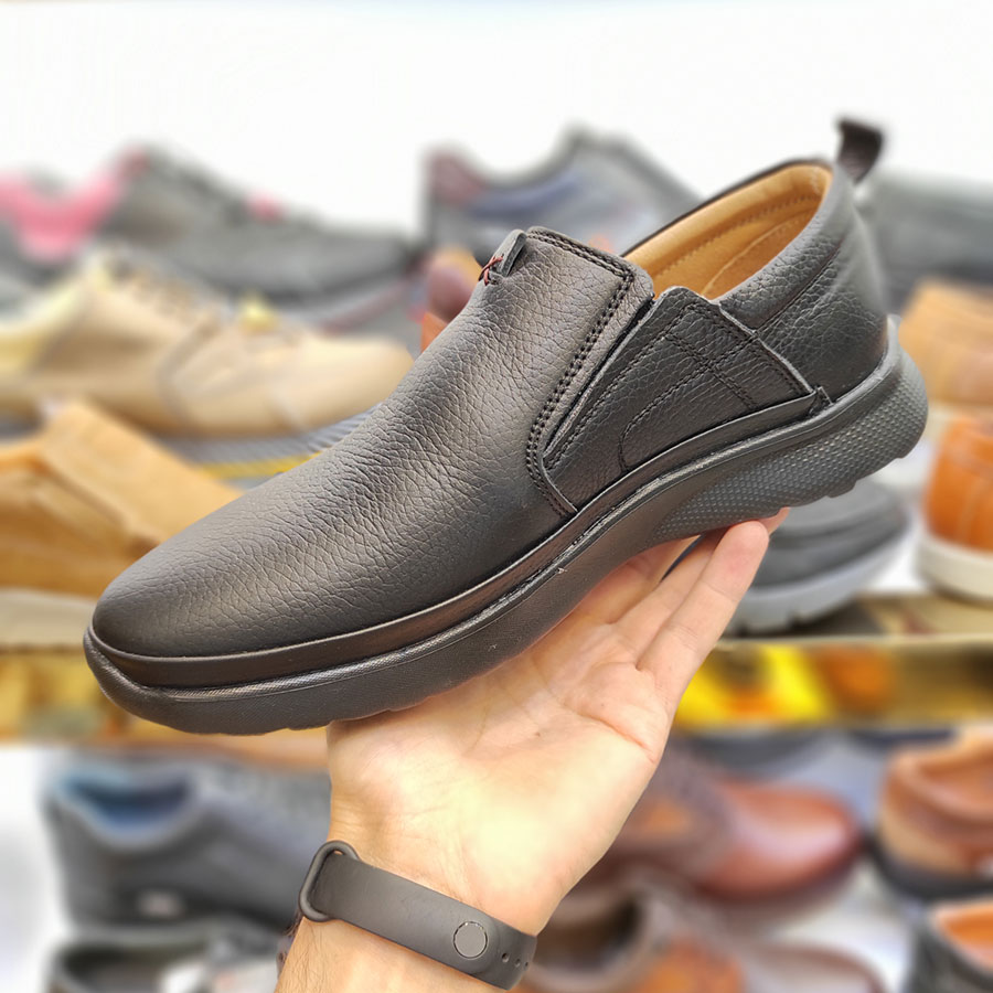 کفش طبی راحتی مردانه چرم طبیعی تبریز کد 1780