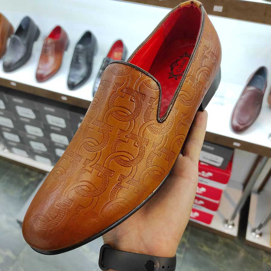 کفش مردانه مجلسی  چرم طبیعی گاوی  تبریز کد 1836