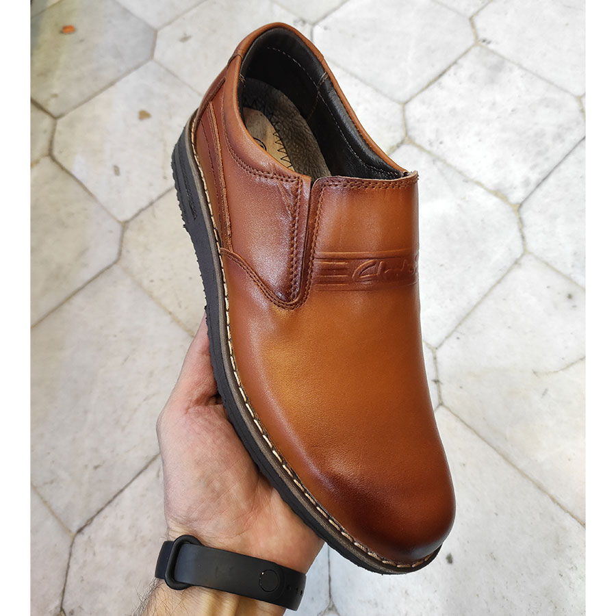 کفش طبی راحتی مردانه چرم طبیعی تبریز کد 2141