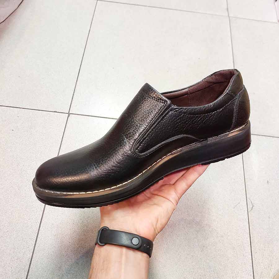 کفش مردانه طبی راحتی چرم طبیعی تبریز کد 3098