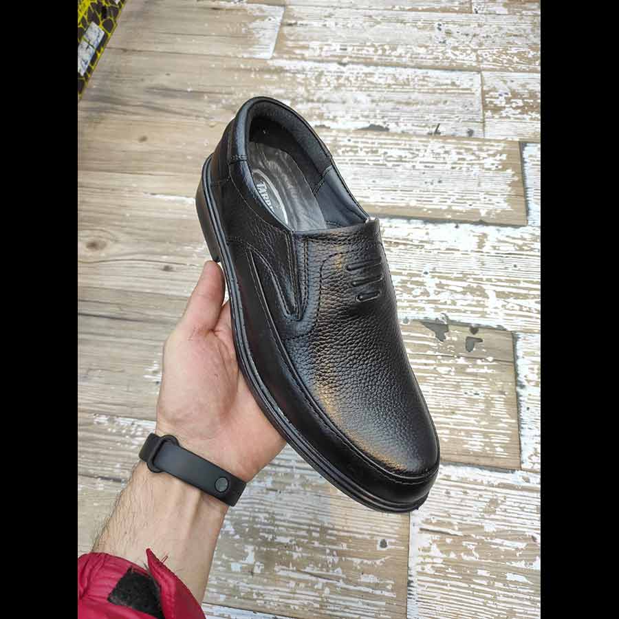 کفش مجلسی  مردانه چرم طبیعی گاوی کد 3144