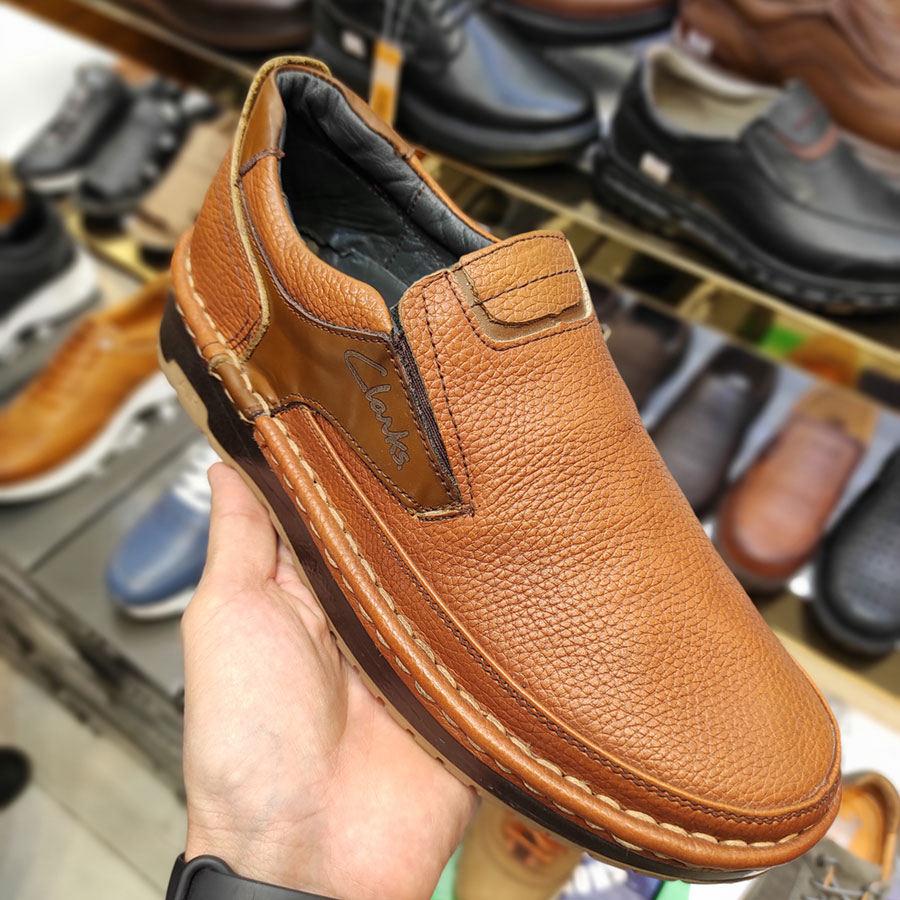 کفش طبی راحتی مردانه چرم طبیعی تبریز کد  1788