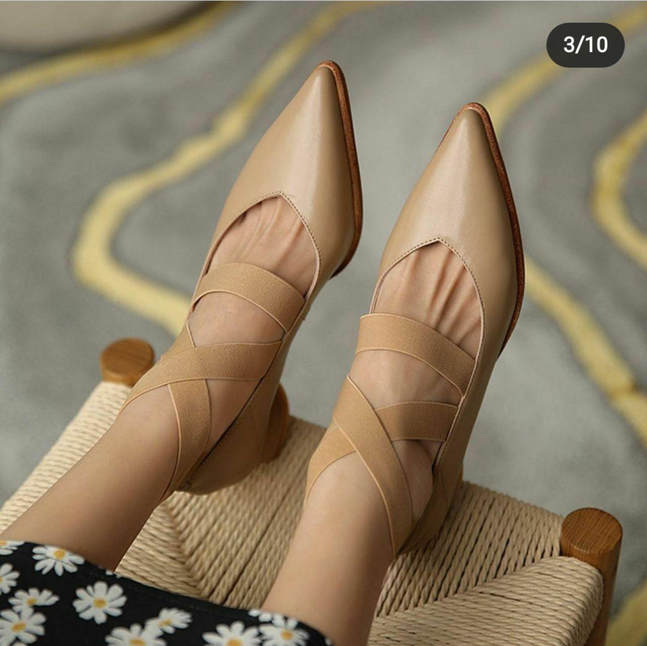  کفش زنانه مجلسی پاشنه دار مدل لورا کد 162