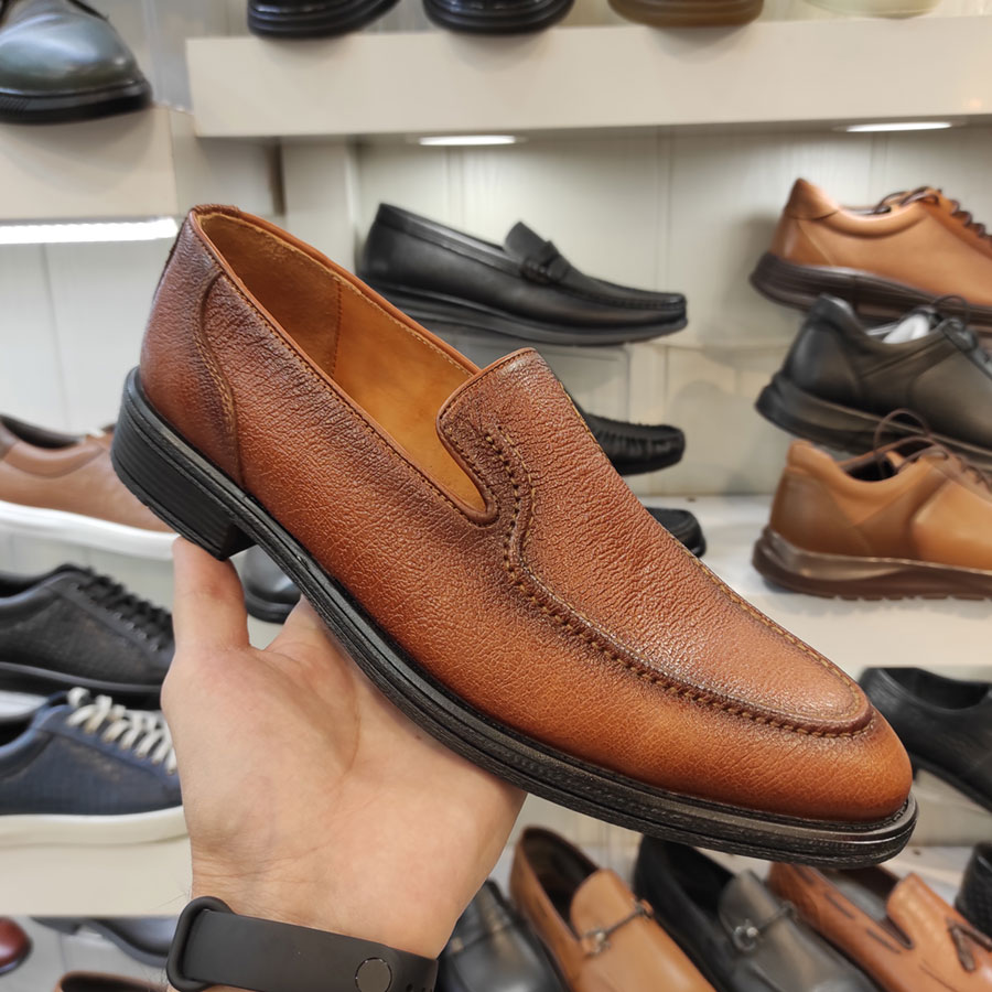 کفش مردانه مجلسی  چرم طبیعی گاوی  کد 1457