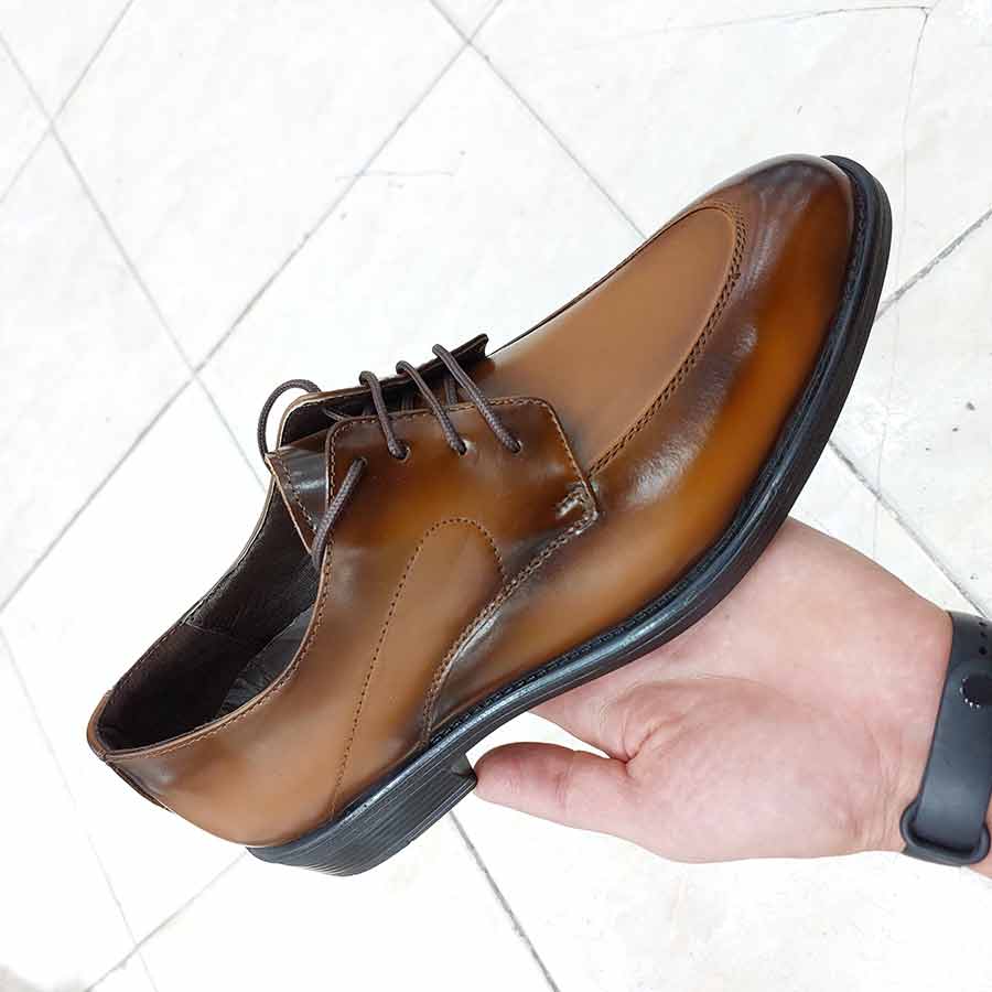 کفش مجلسی  مردانه چرم طبیعی گاوی کد 2958