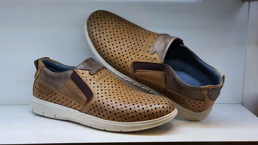 کفش تابستانی  طبی راحتی مردانه چرم طبیعی تبریز کد 1539