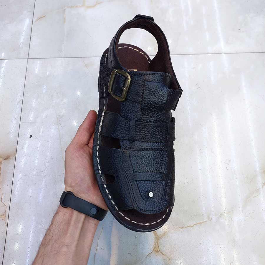 کفش تابستانی  طبی راحتی مردانه چرم طبیعی تبریز کد 2713