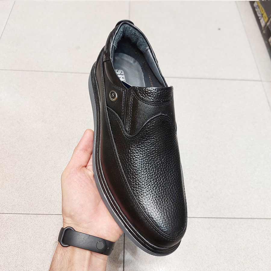 کفش مردانه طبی راحتی چرم طبیعی تبریز کد 2911