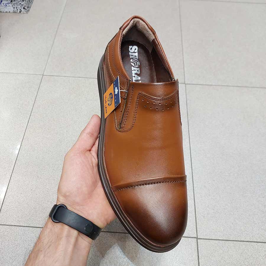 کفش مردانه طبی راحتی چرم طبیعی تبریز کد 2914