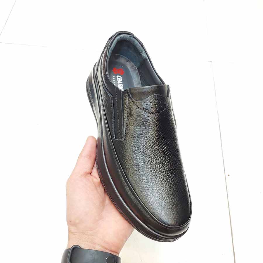 کفش مردانه طبی راحتی چرم طبیعی تبریز کد 2971