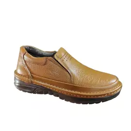 کفش طبی مردانه چرم طبیعی گاوی تبریز کد 1461