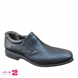 کفش تابستانی بزرگ پا طبی راحتی مردانه چرم طبیعی تبریز کد 1655