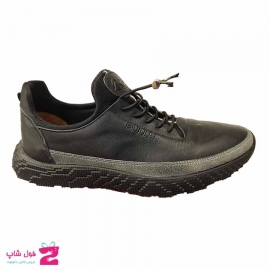 کفش مردانه اسپرت چرم طبیعی  تبریز مدل جورابی کد 2439