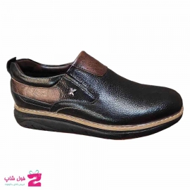 کفش طبی راحتی مردانه چرم طبیعی تبریز کد 2450
