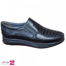 کفش تابستانی  طبی راحتی مردانه چرم طبیعی تبریز کد 2742
