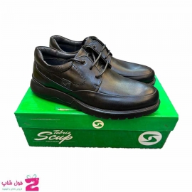 کفش طبی مردانه اسکاپ مدل خاواک بندی چرم طبیعی تبریز کد 3235
