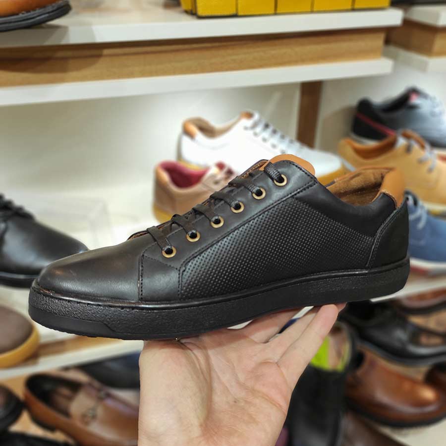 کفش مردانه اسپورت چرم طبیعی گاوی کد 1266