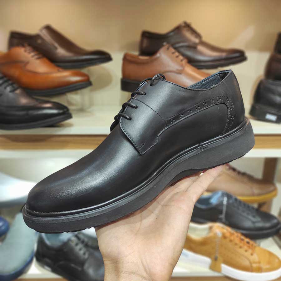 کفش طبی راحتی مردانه چرم طبیعی تبریز کد  1809