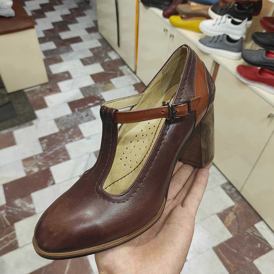 کفش مجلسی زنانه  چرم طبیعی  گاوی تبریز کد 1813