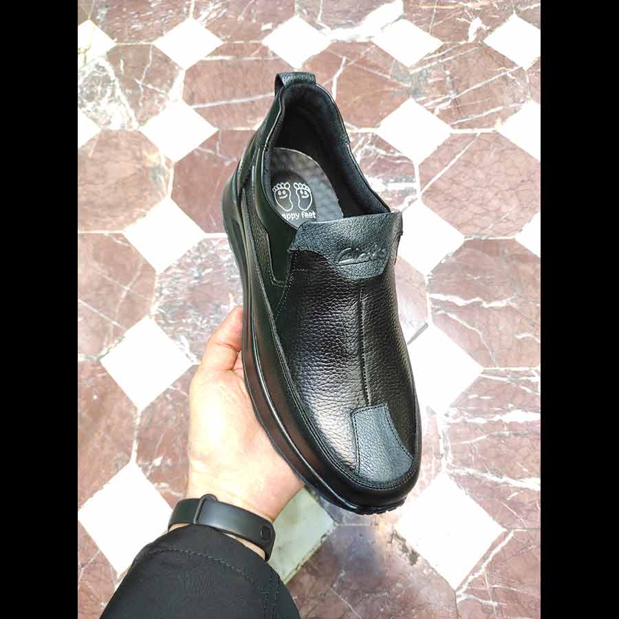 کفش مردانه طبی راحتی چرم طبیعی تبریز کد 3142