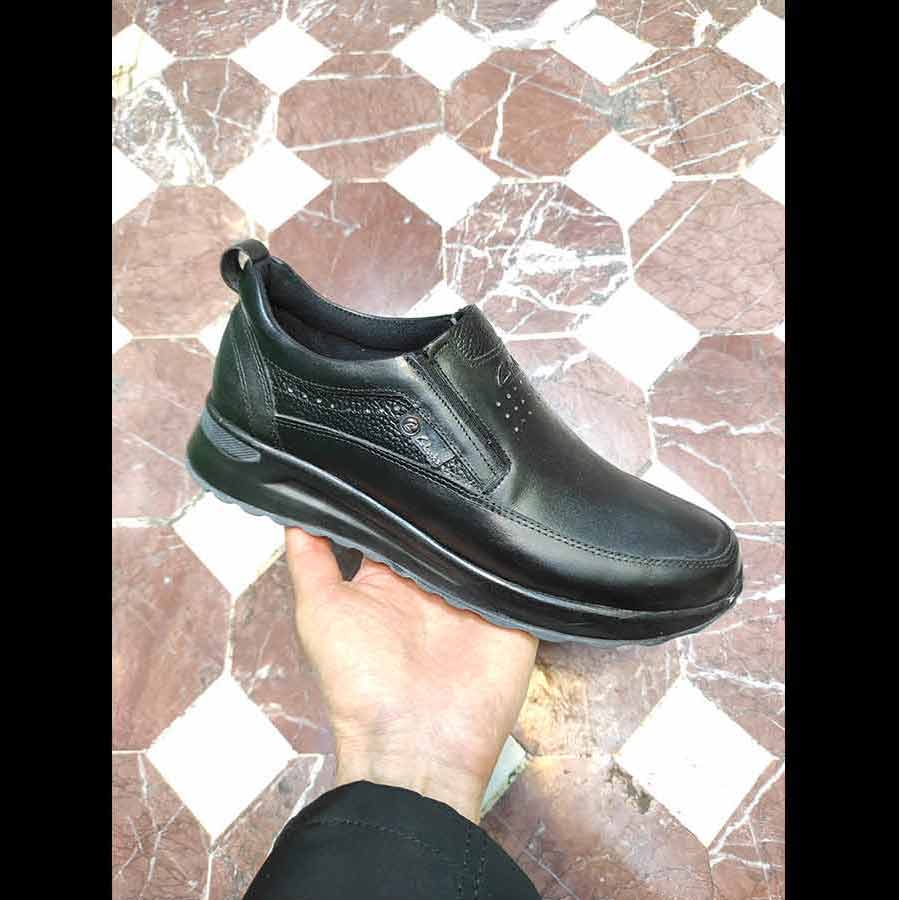 کفش مردانه طبی راحتی چرم طبیعی تبریز کد 3143